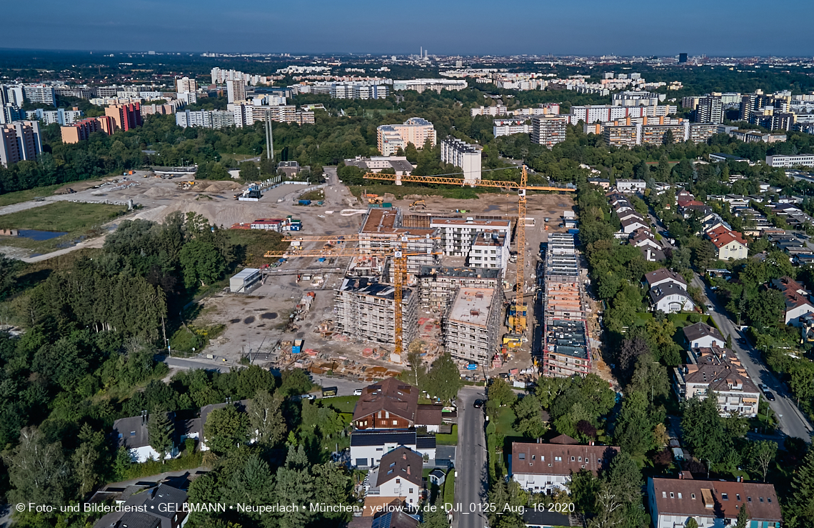 16.08.2020 - Baustelle Alexisquartier in Neuperlach
