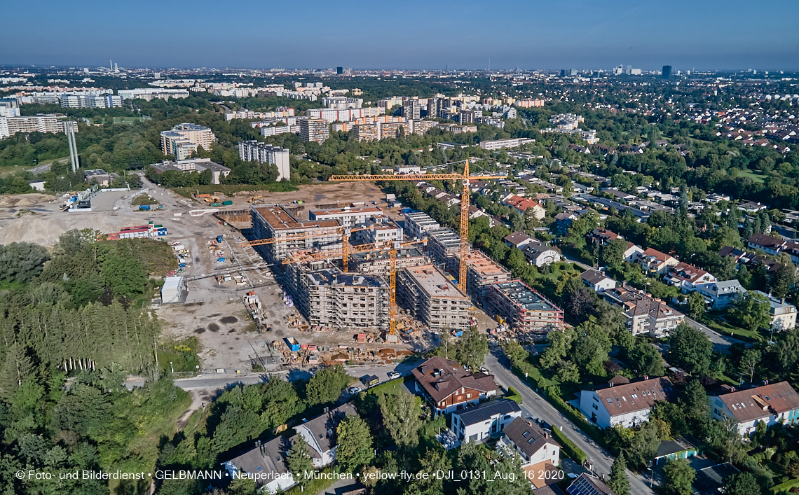 16.08.2020 - Baustelle Alexisquartier in Neuperlach