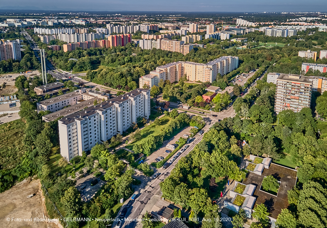 16.08.2020 - Baustelle zur Grundschule am Karl-Marx-Ring 52-62 in Neuperlach