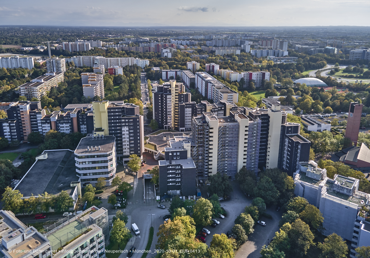 01.01.2020 - Marx-Zentrum und Karl-Marx-Ring 52-62 und Studentenwohnheim in Neuperlach