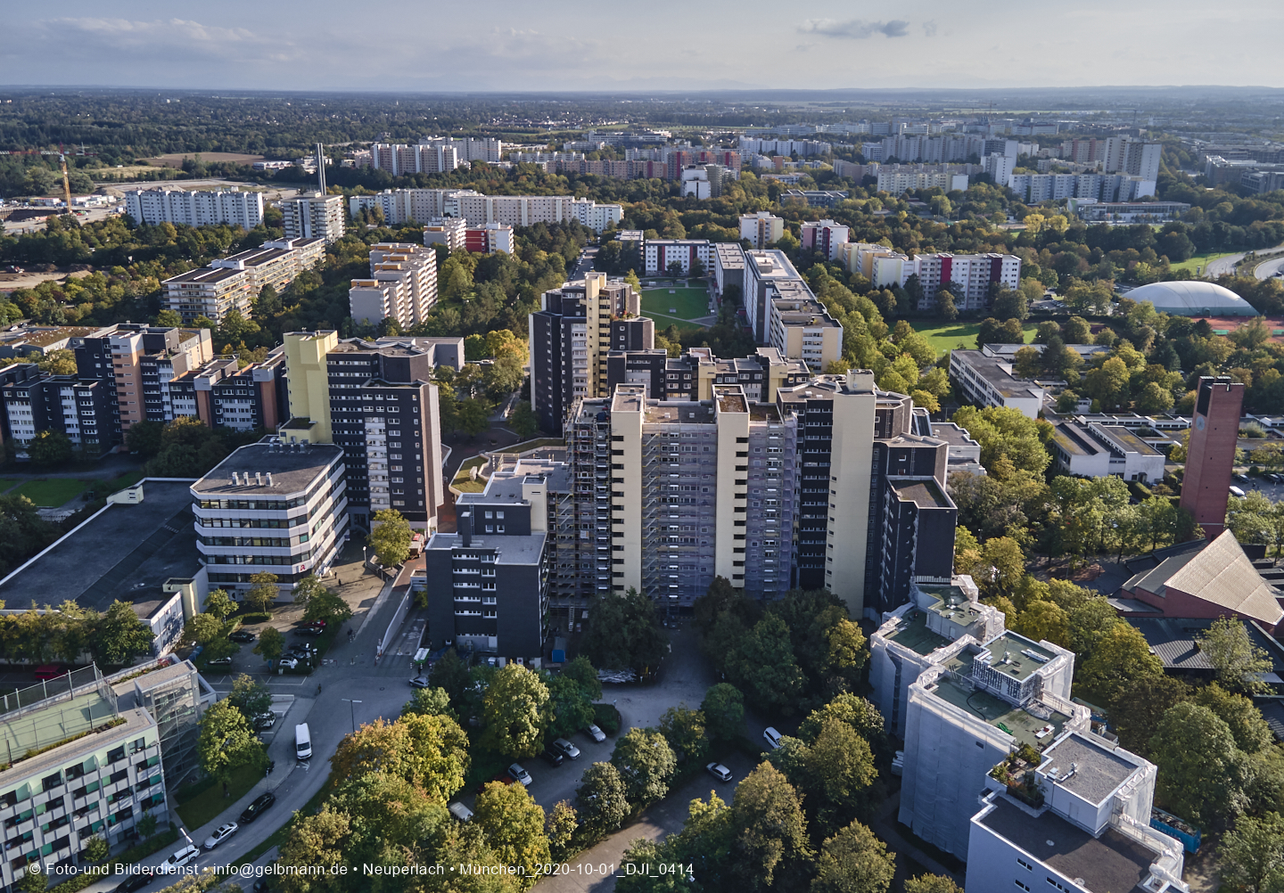 01.01.2020 - Marx-Zentrum und Karl-Marx-Ring 52-62 und Studentenwohnheim in Neuperlach