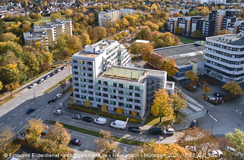 25.10.2020 - Marx-Zentrum und Karl-Marx-Ring 52-62 und Studentenwohnheim in Neuperlach