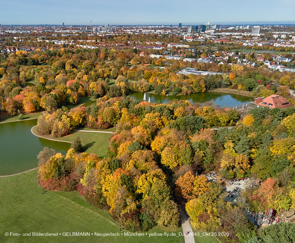 25.10.2020 - Der Ostpark in Neuperlach im Herbst 2020
