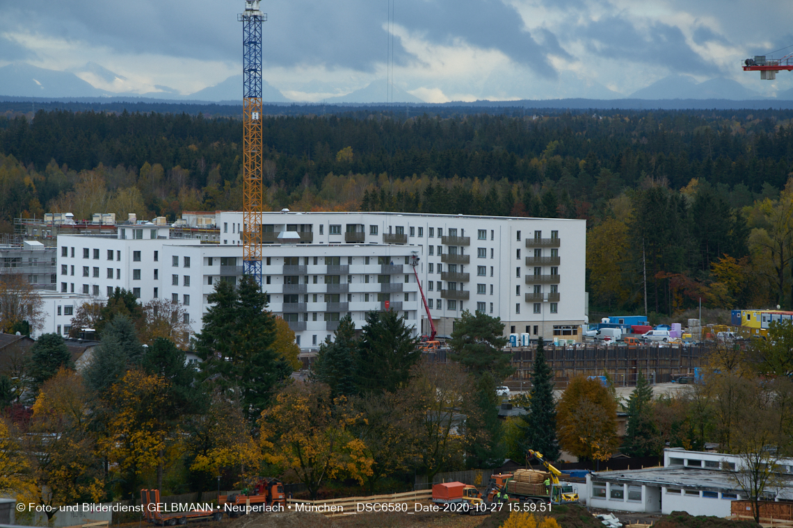 27.10.2020 - Burgfotos vom Bauplatz der Grundschule in Neuperlach in München