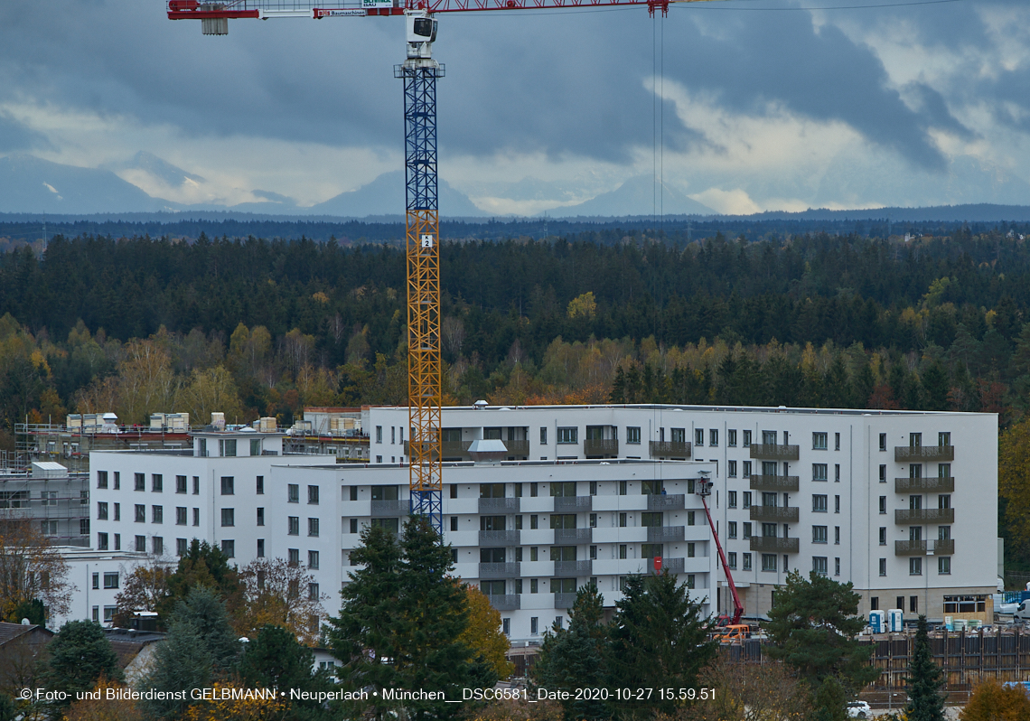 27.10.2020 - Burgfotos vom Bauplatz der Grundschule in Neuperlach in München