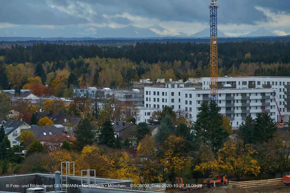 27.10.2020 - Burgfotos vom Bauplatz der Grundschule in Neuperlach in München