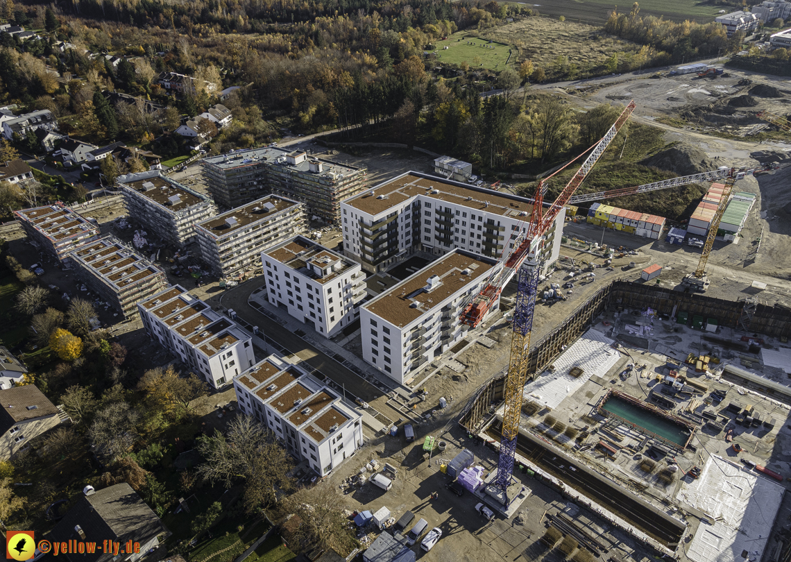 07.11.2020 - Baustelle Alexisqaurtier und Pandion Verde am Karl-Marx-Ring in Neuperlach