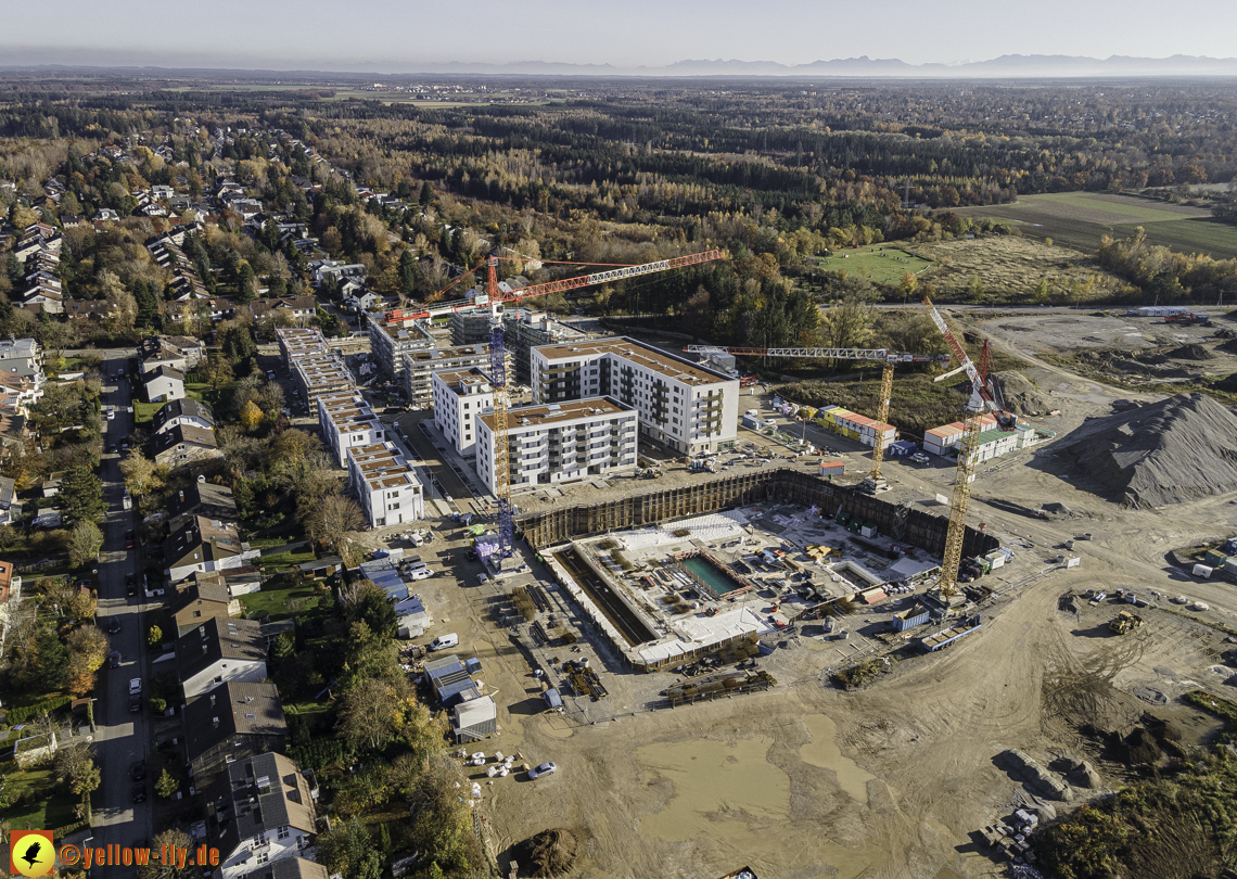 07.11.2020 - Baustelle Alexisqaurtier und Pandion Verde am Karl-Marx-Ring in Neuperlach