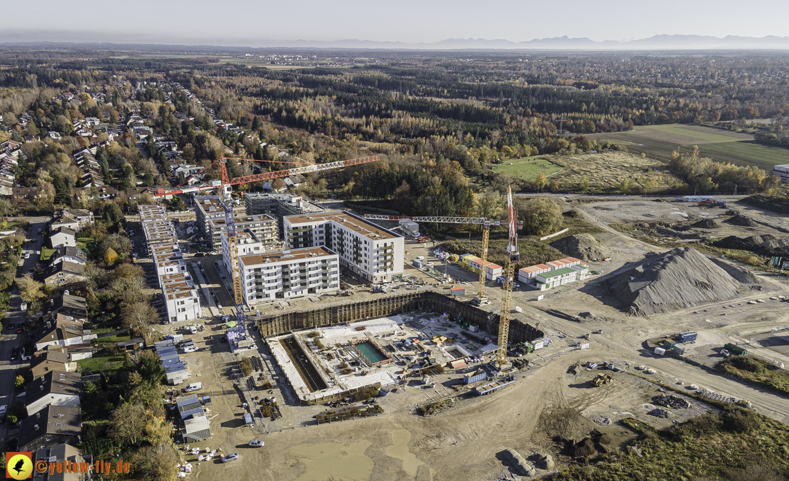 07.11.2020 - Baustelle Alexisqaurtier und Pandion Verde am Karl-Marx-Ring in Neuperlach