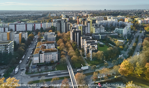 12.11.2020 - Marx-Zentrum und Karl-Marx-Ring 52-62 und Studentenwohnheim in Neuperlach