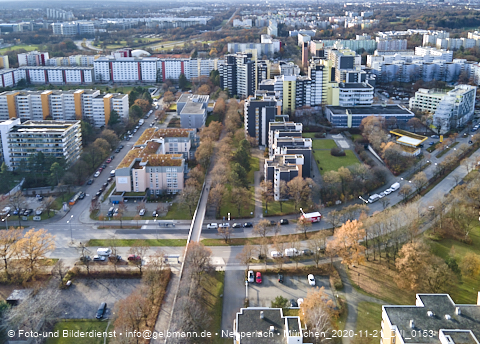 21.11.2020 - Marx-Zentrum und Karl-Marx-Ring 52-62 und Studentenwohnheim in Neuperlach