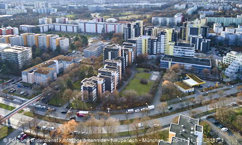 21.11.2020 - Marx-Zentrum und Karl-Marx-Ring 52-62 und Studentenwohnheim in Neuperlach