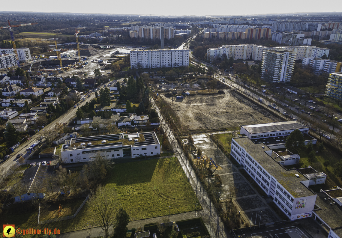 14.12.2020 - Baustelle zur Grundschule am Karl-Marx-Ring in Neuperlach