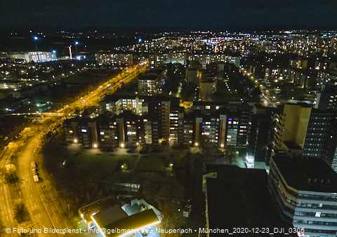 23.12.2020 - Marx-Zentrum und Karl-Marx-Ring 52-62 und Studentenwohnheim in Neuperlach