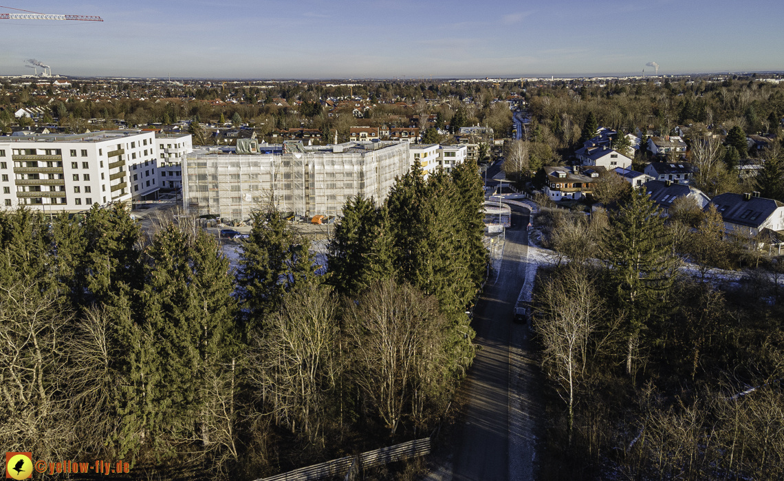 31.12.2020 - Baustelle Alexisquartier und PandionVerde in Neuperlach