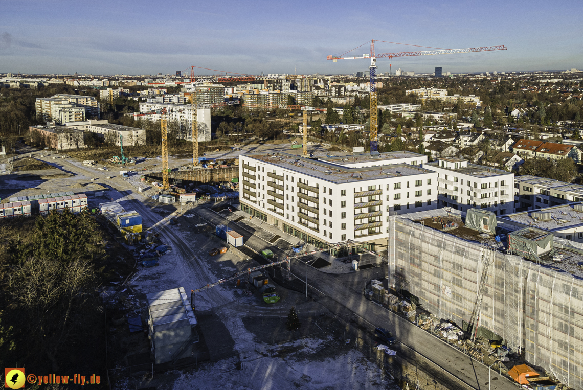 31.12.2020 - Baustelle Alexisquartier und PandionVerde in Neuperlach