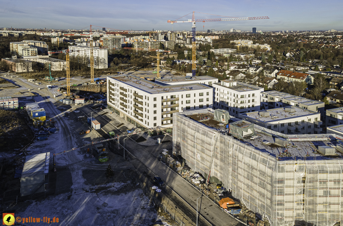 31.12.2020 - Baustelle Alexisquartier und PandionVerde in Neuperlach
