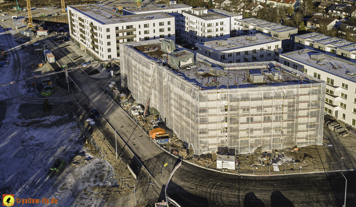31.12.2020 - Baustelle Alexisquartier und PandionVerde in Neuperlach