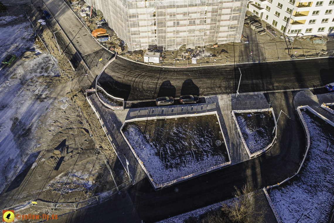 31.12.2020 - Baustelle Alexisquartier und PandionVerde in Neuperlach