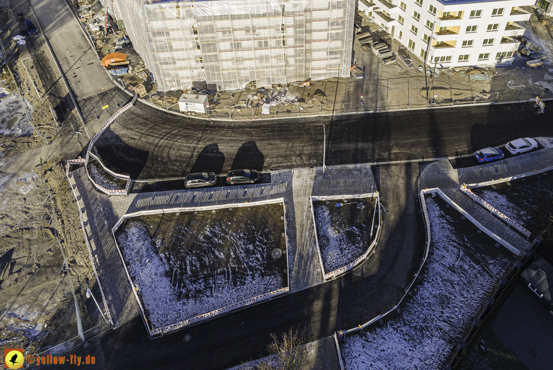 31.12.2020 - Baustelle Alexisquartier und PandionVerde in Neuperlach