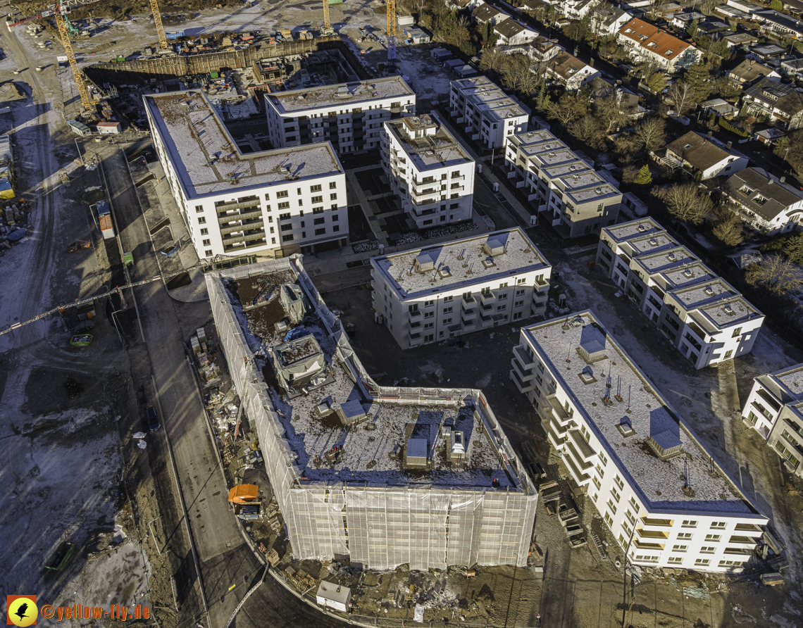 31.12.2020 - Baustelle Alexisquartier und PandionVerde in Neuperlach