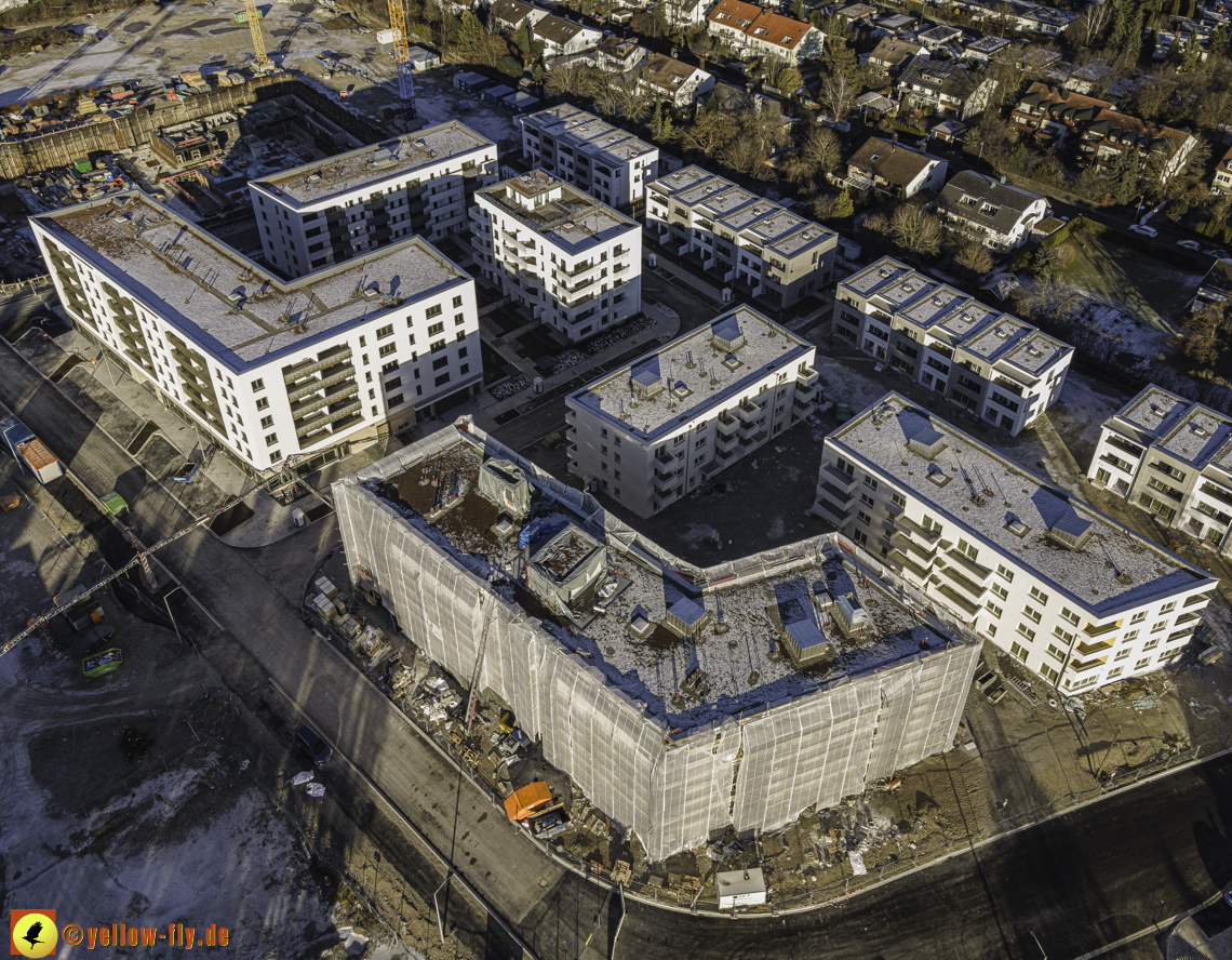 31.12.2020 - Baustelle Alexisquartier und PandionVerde in Neuperlach
