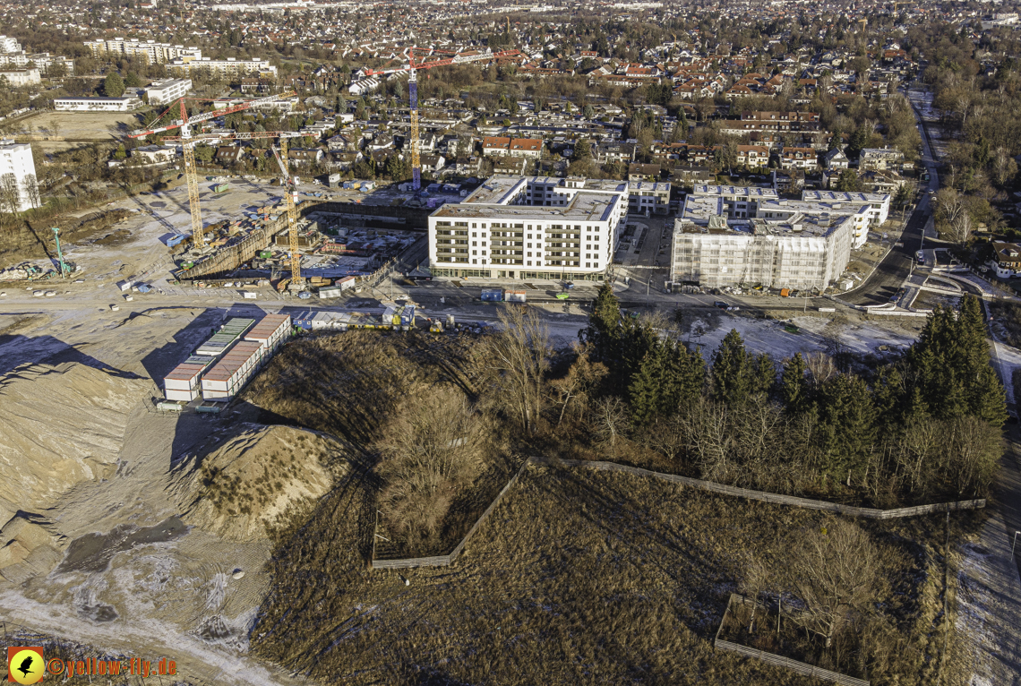 31.12.2020 - Baustelle Alexisquartier und PandionVerde in Neuperlach
