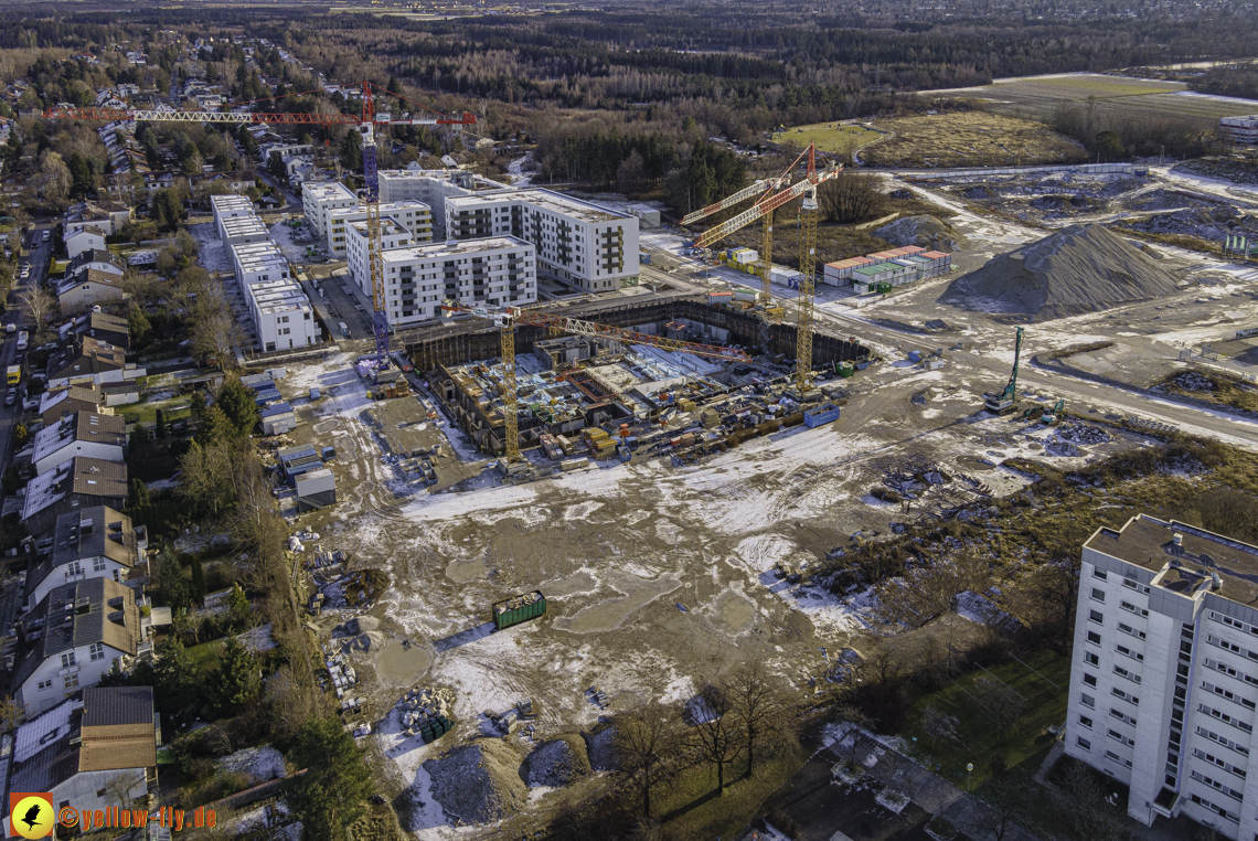 31.12.2020 - Baustelle Alexisquartier und PandionVerde in Neuperlach