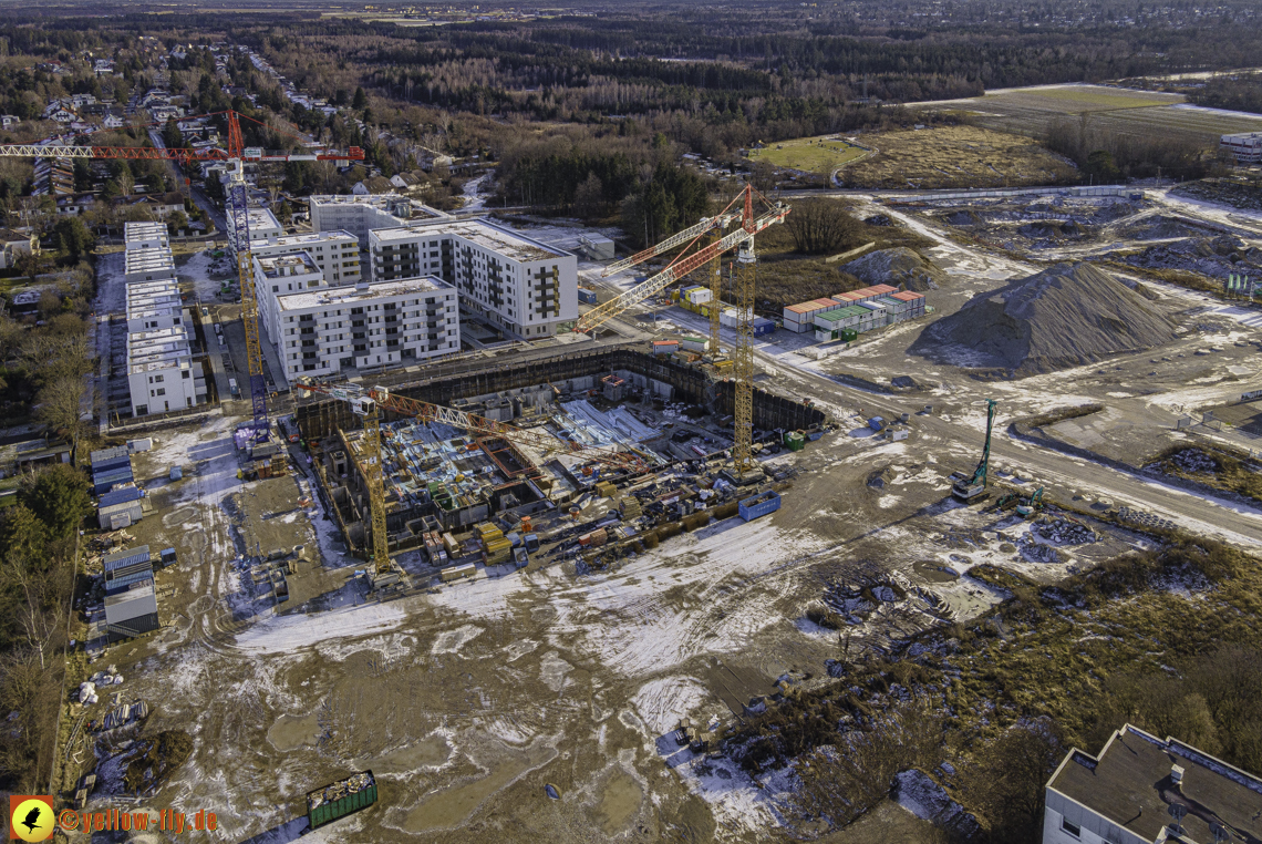 31.12.2020 - Baustelle Alexisquartier und PandionVerde in Neuperlach