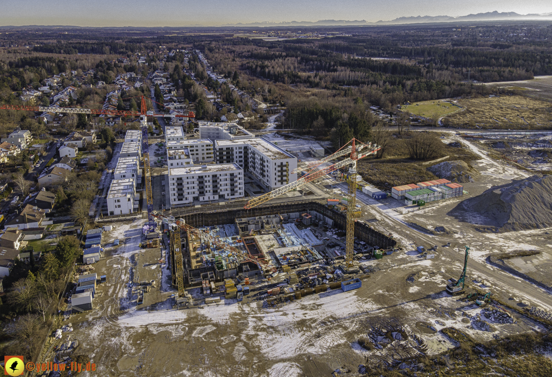 31.12.2020 - Baustelle Alexisquartier und PandionVerde in Neuperlach