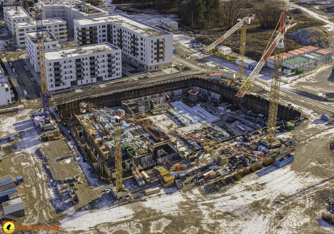 31.12.2020 - Baustelle Alexisquartier und PandionVerde in Neuperlach