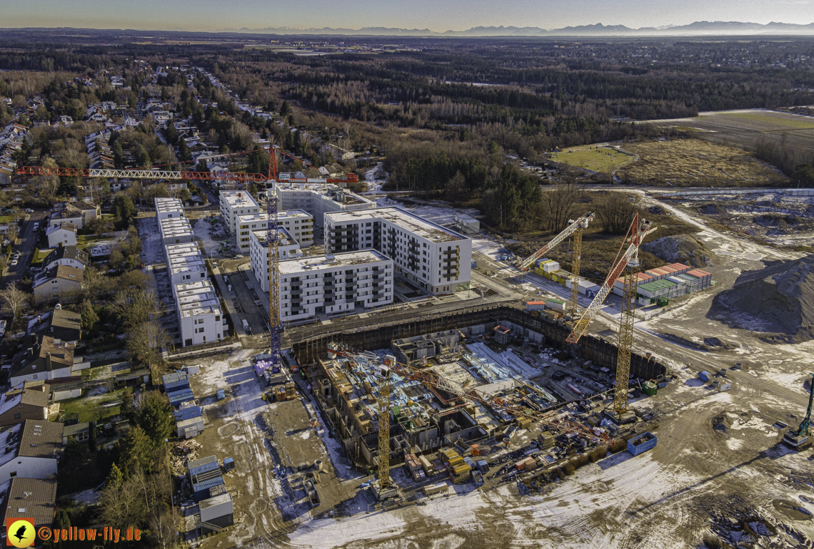 31.12.2020 - Baustelle Alexisquartier und PandionVerde in Neuperlach