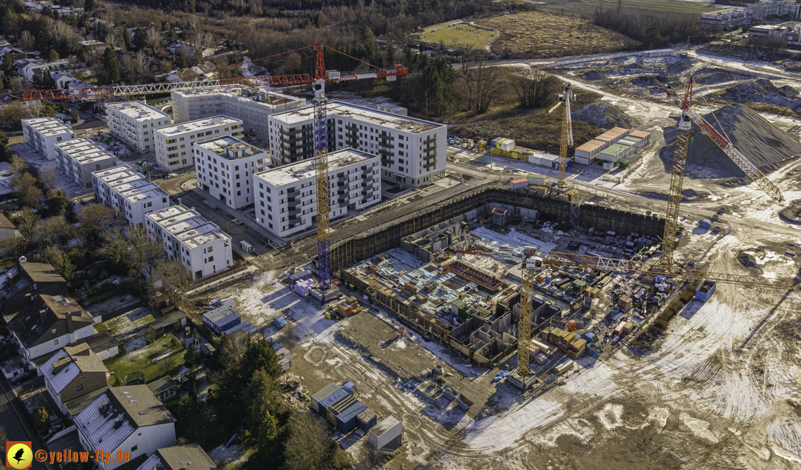 31.12.2020 - Baustelle Alexisquartier und PandionVerde in Neuperlach