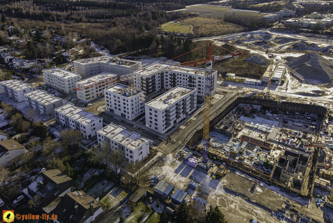 31.12.2020 - Baustelle Alexisquartier und PandionVerde in Neuperlach
