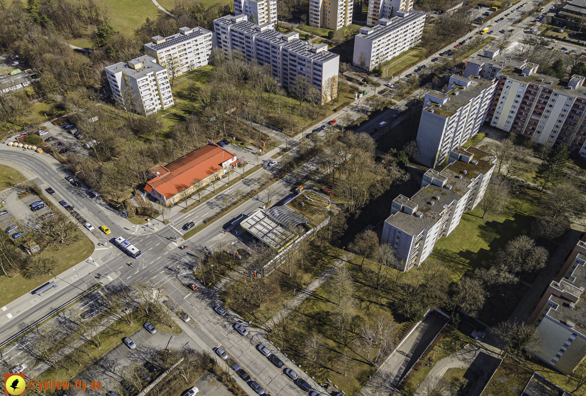 01.03.2021 - Neuperlach mit Quiddezentrum dem Ostpark und Festspielhaus