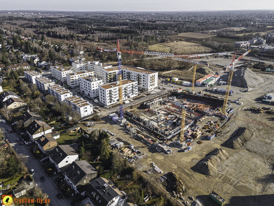06.03.2021 - Baustelle PandionVerde und Baugruben in Neuperlach