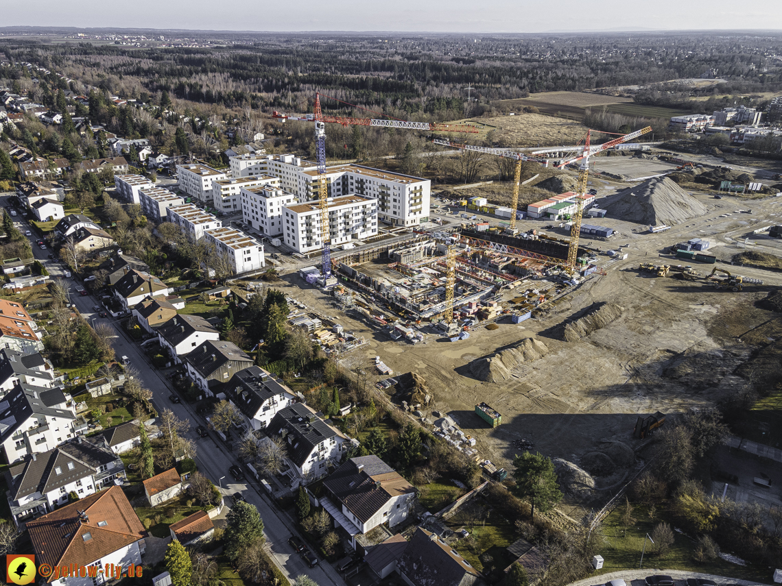 06.03.2021 - Baustelle PandionVerde und Baugruben in Neuperlach