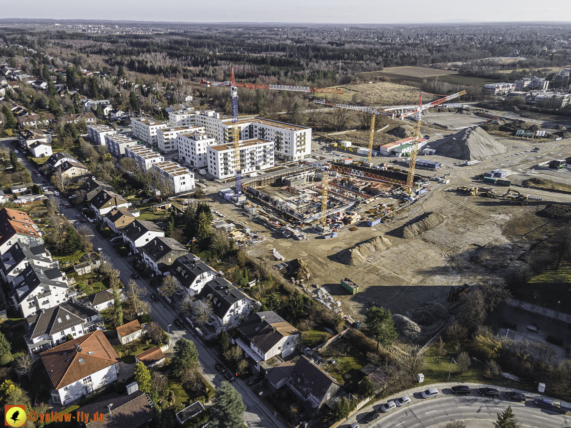 06.03.2021 - Baustelle PandionVerde und Baugruben in Neuperlach