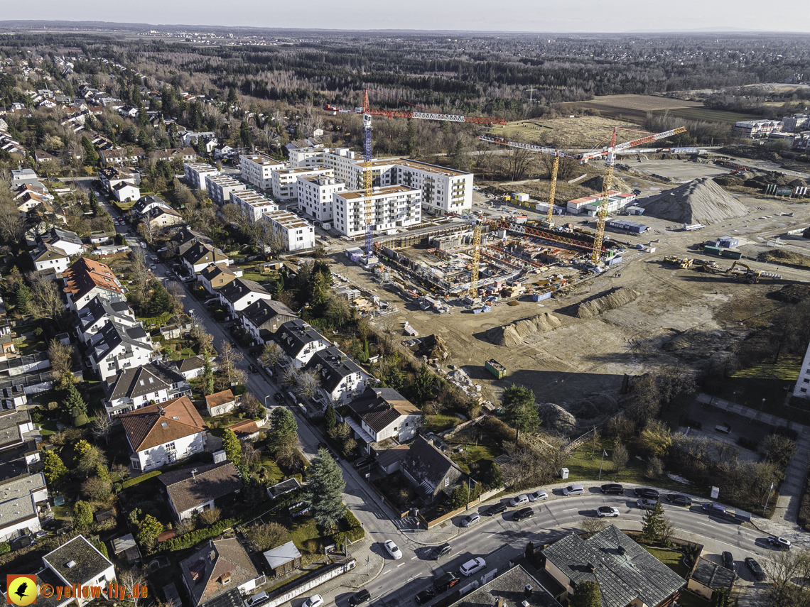 06.03.2021 - Baustelle PandionVerde und Baugruben in Neuperlach