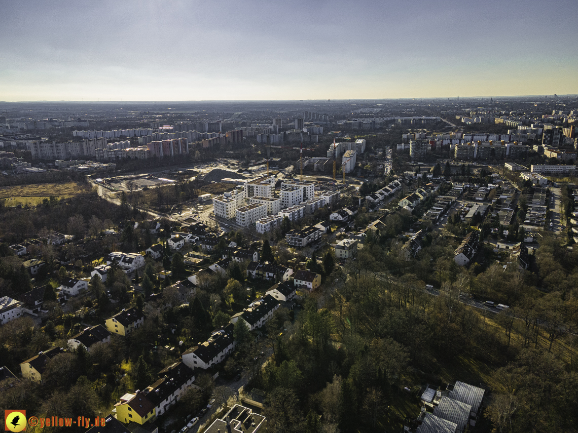 06.03.2021 - Baustelle PandionVerde und Baugruben in Neuperlach
