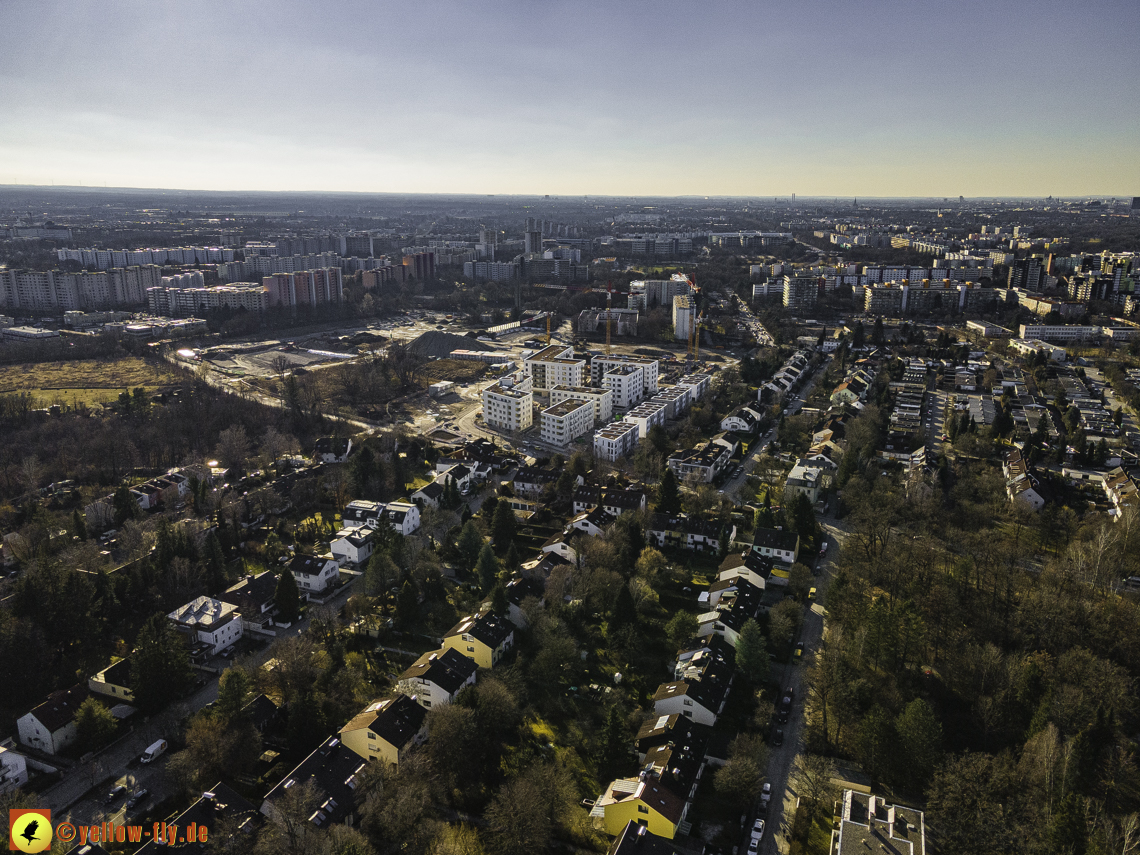 06.03.2021 - Baustelle PandionVerde und Baugruben in Neuperlach
