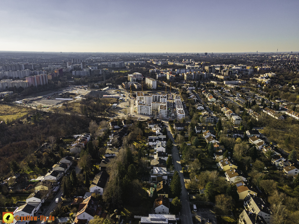 06.03.2021 - Baustelle PandionVerde und Baugruben in Neuperlach