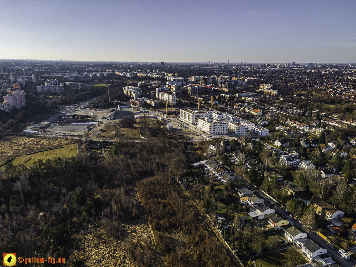 06.03.2021 - Baustelle PandionVerde und Baugruben in Neuperlach