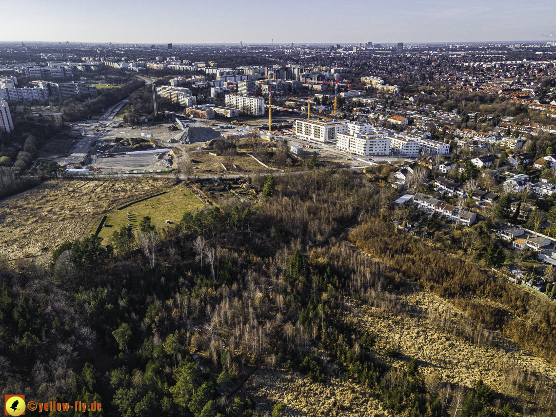 06.03.2021 - Baustelle PandionVerde und Baugruben in Neuperlach