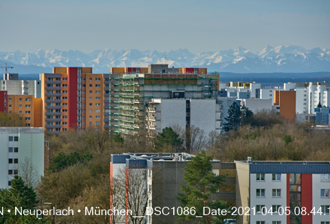 Grosse Fassadensanierung in der Wohnanalge am Annette-Kolb-Anger in Neuperlach