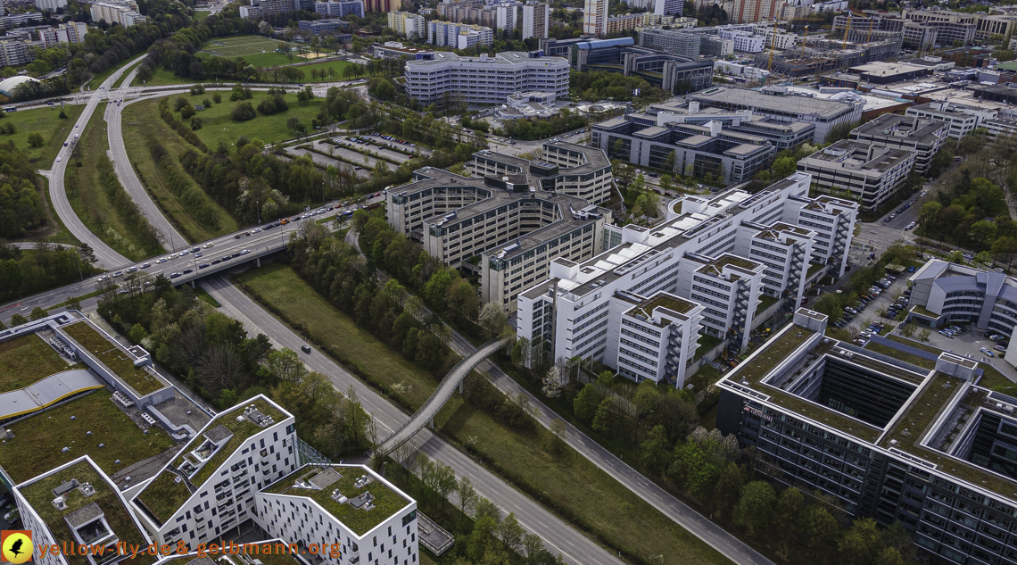 04.05.2021 - Plettzentrum mit Neubau Montessori Schule und Wohnring Neuperlach