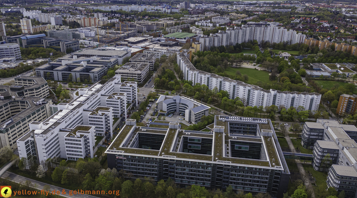 04.05.2021 - Plettzentrum mit Neubau Montessori Schule und Wohnring Neuperlach