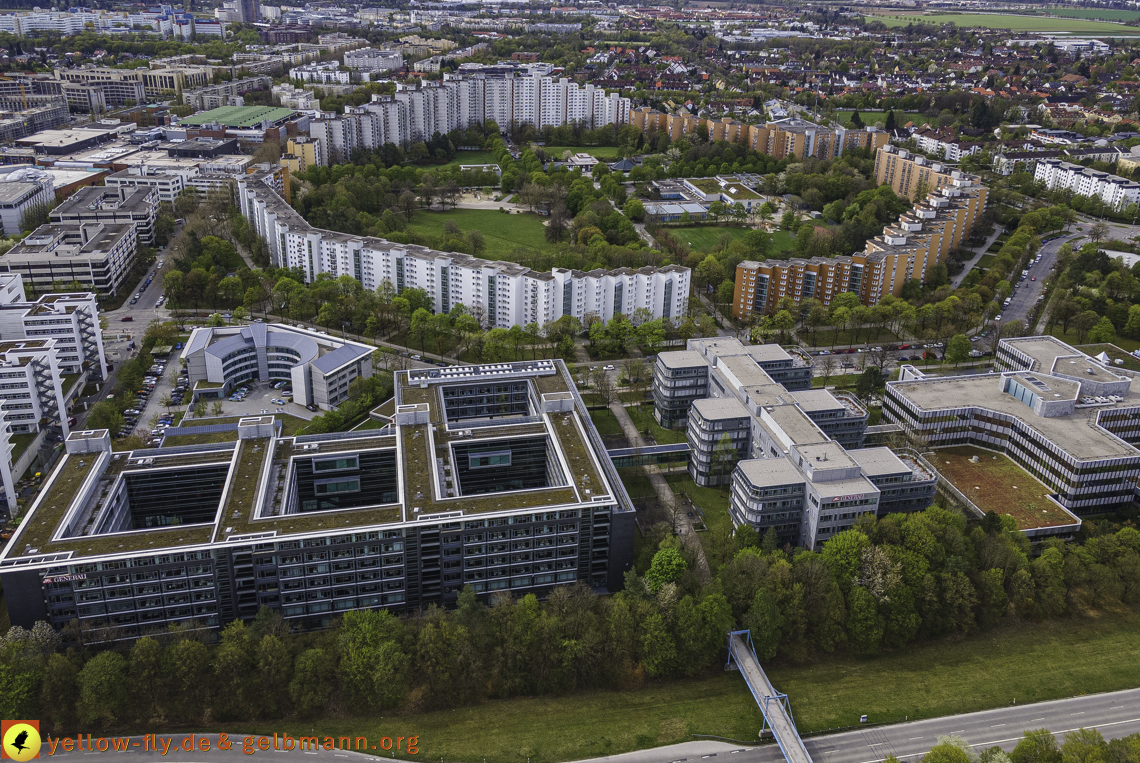 04.05.2021 - Plettzentrum mit Neubau Montessori Schule und Wohnring Neuperlach
