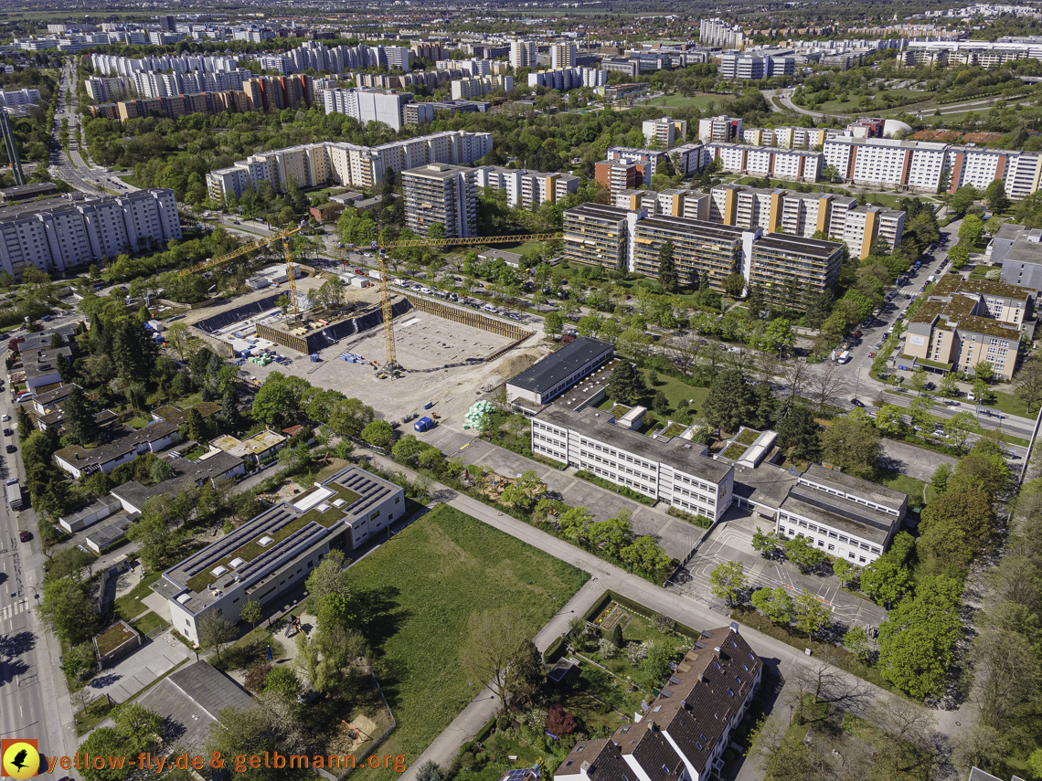 09.05.2021 - Baustelle Grundschule am Karl-MArx-Ring in Neuperlach