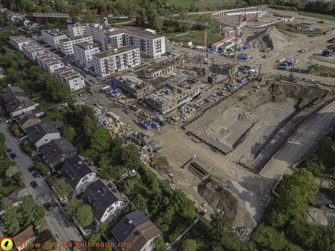 19.05.2021 - Baustelle Alexisquartier und Umgebung in Neuperlach